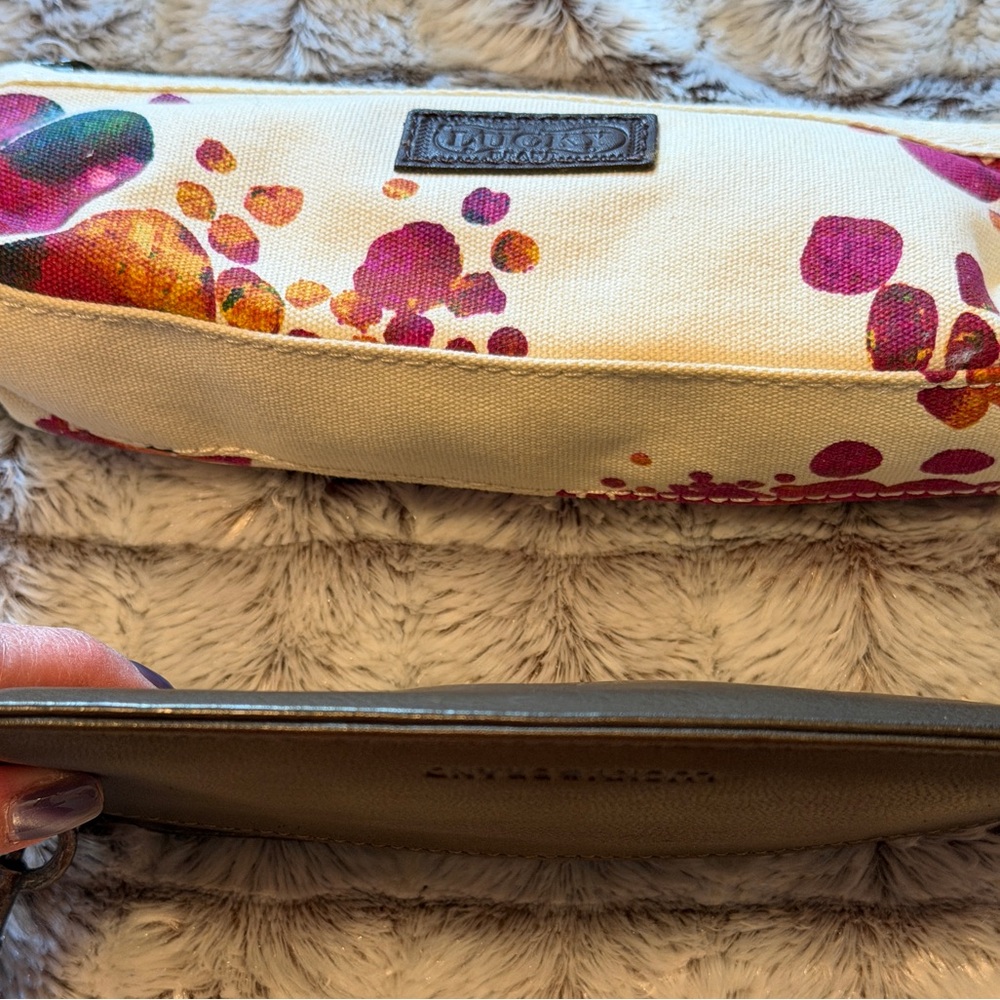 Lucky Brand Canvas Cosmetic Bag, Genuine leather Set - Picture 6 of 9